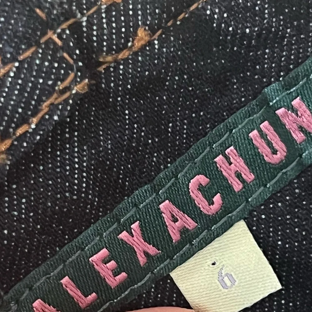 AlexaChung Blue Indigo Denim Midi Apron Dress NWT US 0 - Picture 9 of 11